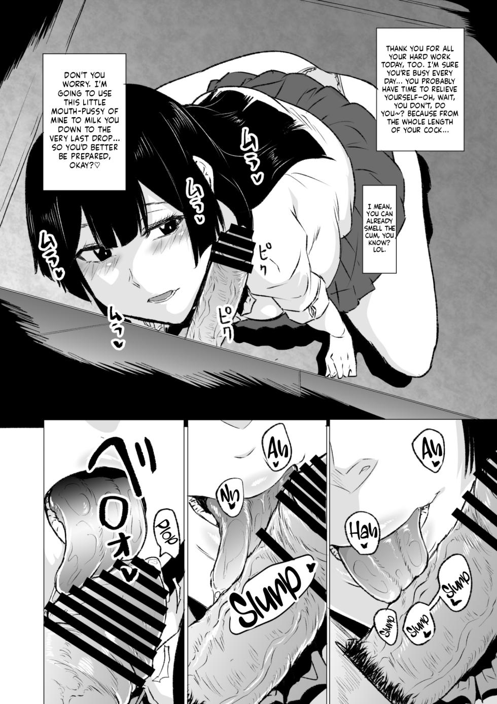 [HIDARIkiki (Kizuki Rei)] Kyou no Seiheki Fella Chuudoku JK Zenpen | Crazy Sexual Fetish: Fellatio-Addicted High School Girl - Part 1 [English] - Page 7