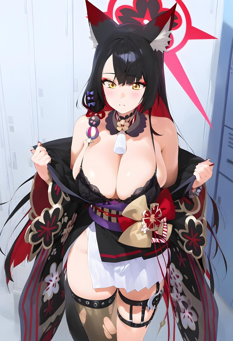 (Taugust) Wakamo locker room [AI Generated] - Page 3