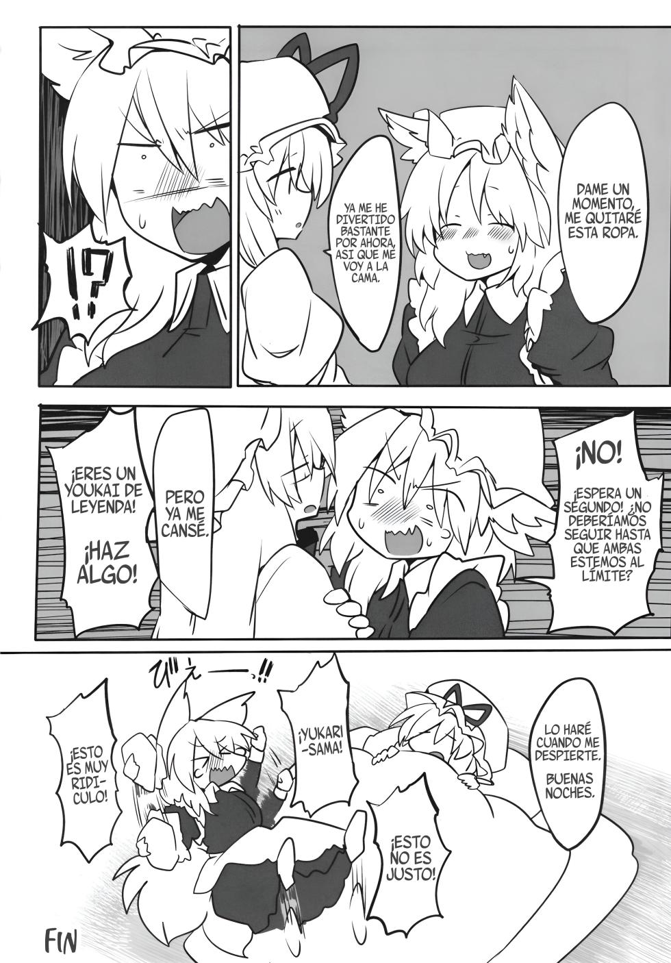 (Shuuki Reitaisai 5) [RTD (Mizuga)] Ran-sama ni Kite Moratte Suru Hon A Book About Dressing up Ran-sama (Touhou Project) [Spanish] [Shanghai Project] - Page 22