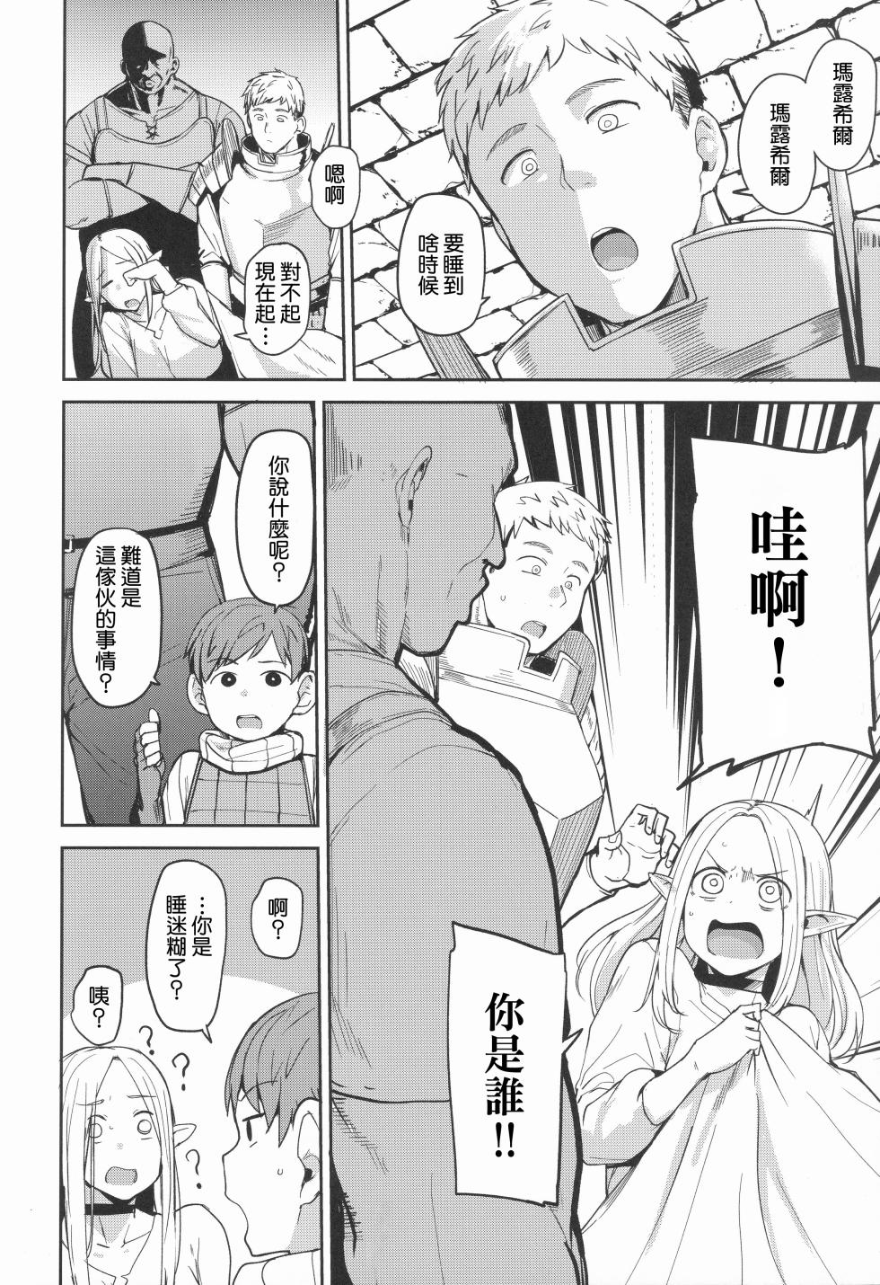 (C106) [North70 (Nanao Yukiji)] Chin Ochi Donkusa Elf | 被肉棒征服的笨手笨腳精靈 (Dungeon Meshi) [Chinese] [Amerins漢化] - Page 3
