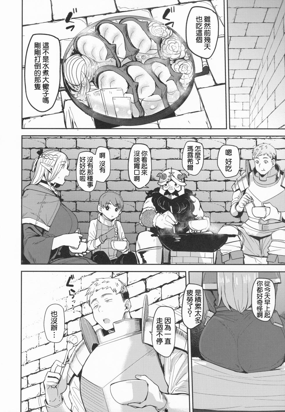 (C106) [North70 (Nanao Yukiji)] Chin Ochi Donkusa Elf | 被肉棒征服的笨手笨腳精靈 (Dungeon Meshi) [Chinese] [Amerins漢化] - Page 7