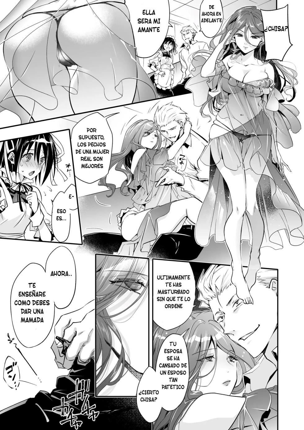 [Chijoku An (Cardinal)] Mesu Ochi no Kashaku ~Tsuma o Netotta Otoko no Seitenka Maid ni Sareta Seinen~ [Spanish] [TF Scans] - Page 14