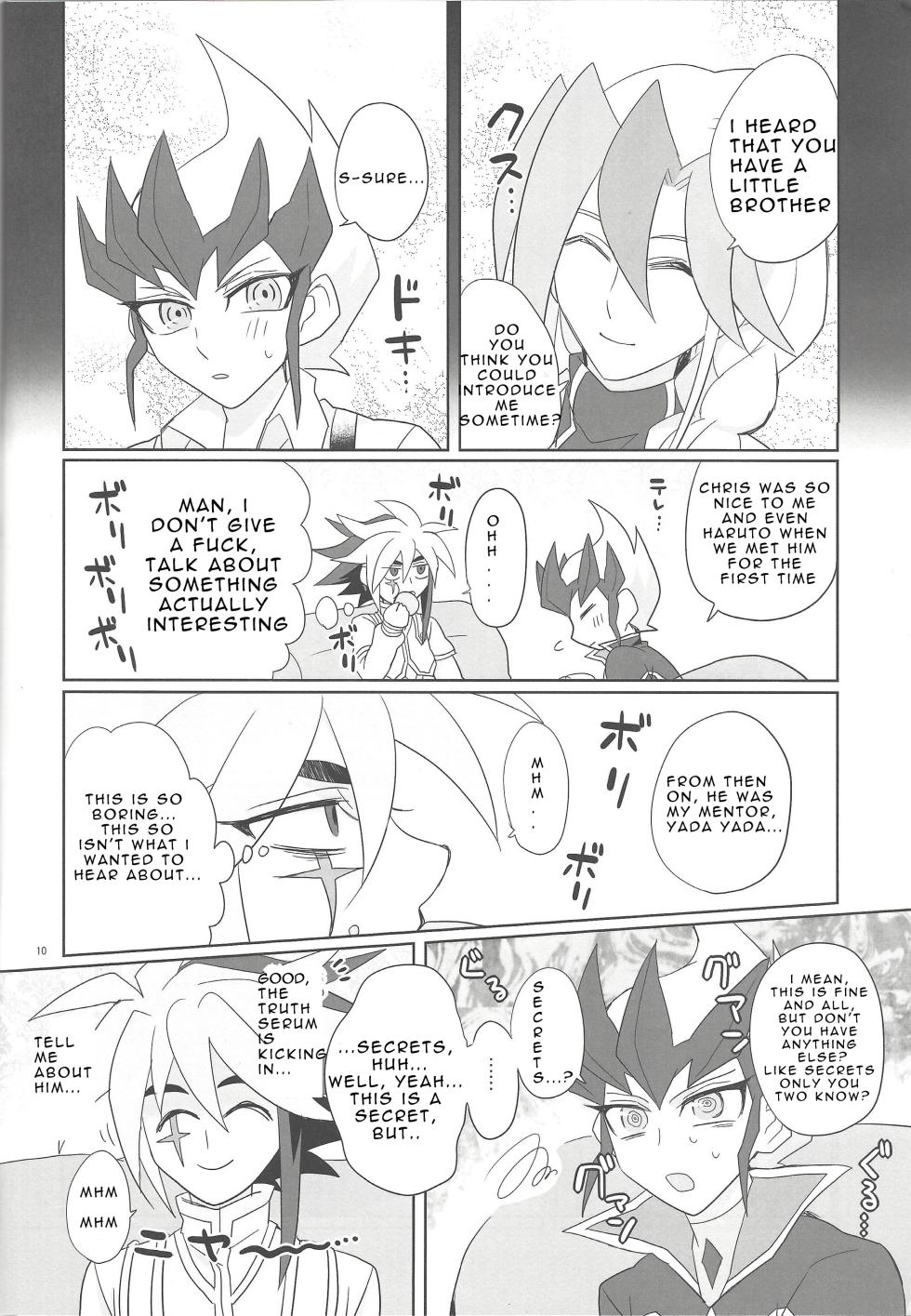 (Sennen Battle Phase 6) [Seimaidokoro (ina)] Yokubou no Sandan (Yu-Gi-Oh! ZEXAL) [English] - Page 9