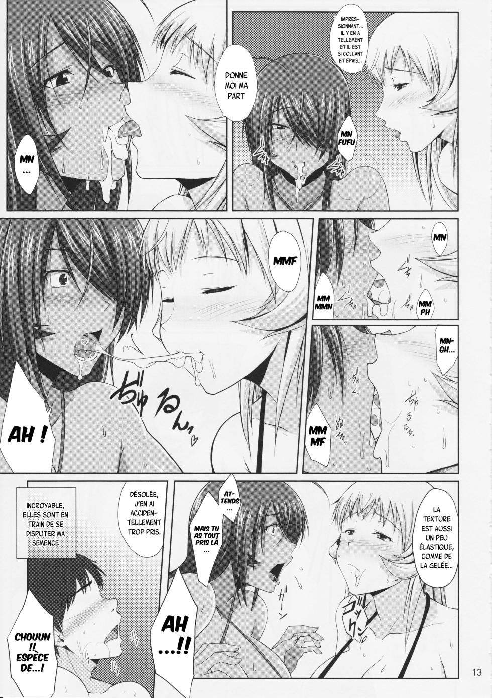 (C84) [Kikuya (Kimura Naoki)] H na Omise no Toku A Kyuu Toushi 2 Rinsha (Ikkitousen) [French] {SAXtrad} - Page 12