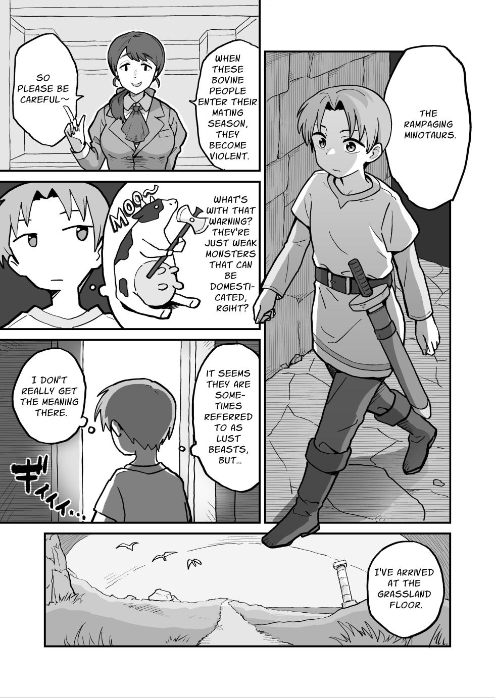 [NENIGE] Cumsqueeze Dungeon ~Defeat the Horny Holstein!!~ [English] [Penguin Piper] - Page 3