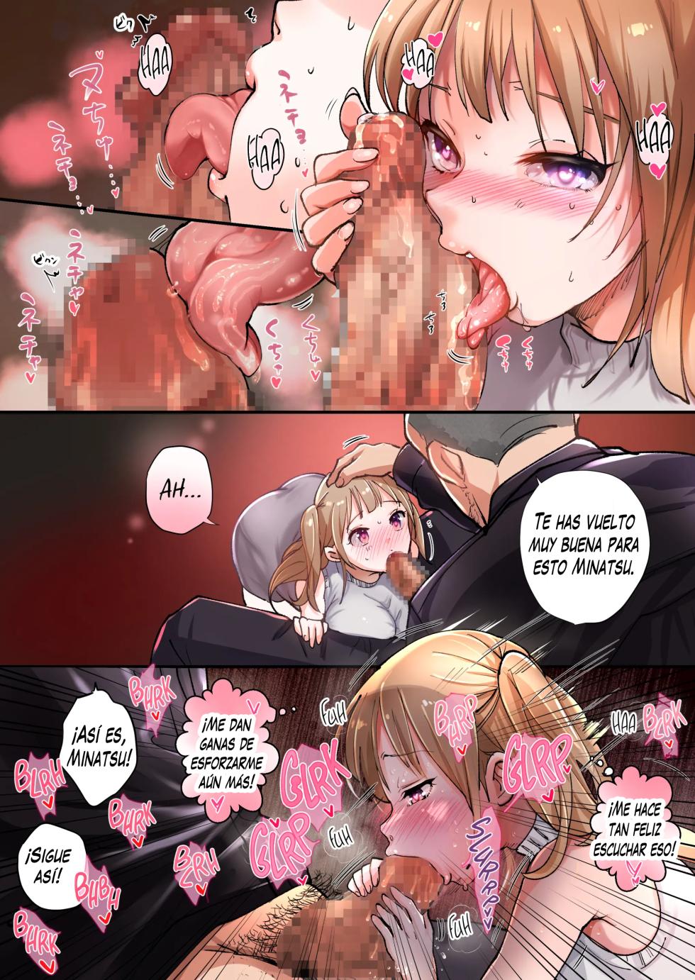 [Amuai Okashi Seisakusho (Tsukumaru)] TS Shite Papa no Ecchi na Musume ni naru Beit Soshite Musume Ochi suru made ga Set [Spanish] [TF SCANS] - Page 22