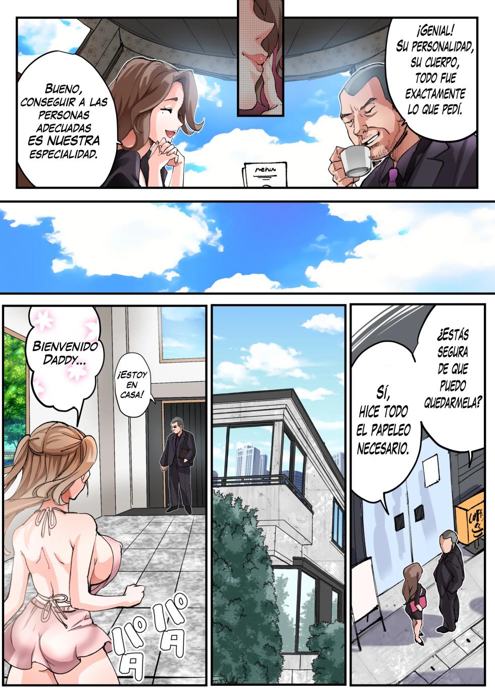 [Amuai Okashi Seisakusho (Tsukumaru)] TS Shite Papa no Ecchi na Musume ni naru Beit Soshite Musume Ochi suru made ga Set [Spanish] [TF SCANS] - Page 32