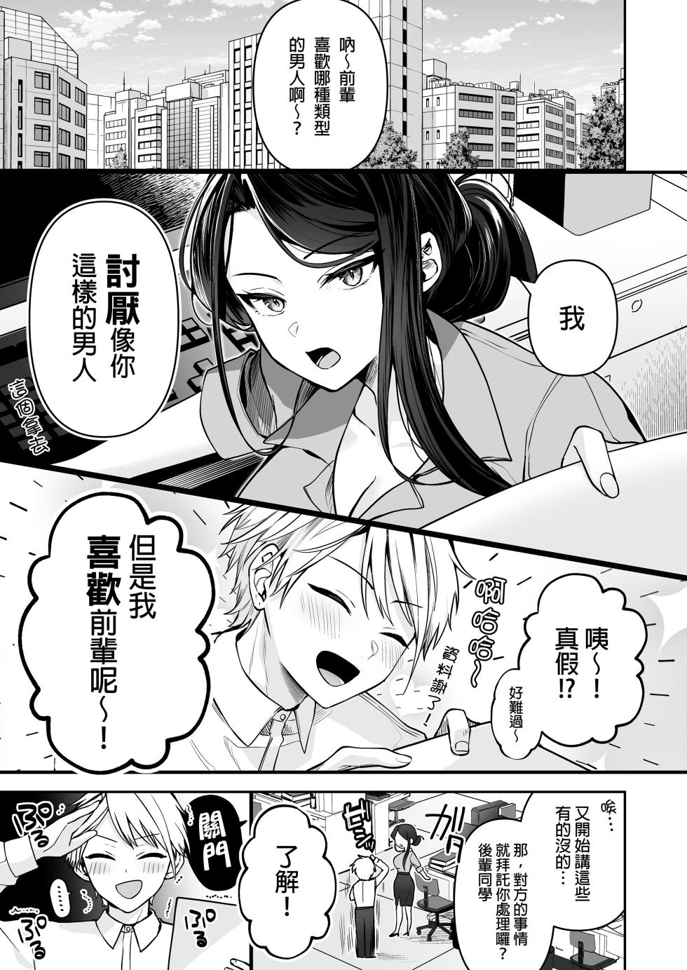[Maro Chaan (Yuna Maro)] Deka Onna Joushi to Moto Chara Otoko no Kouhai-kun #1｜高個女上司與前輕浮男後輩 1 [Chinese] [Decensored] [Digital] - Page 4