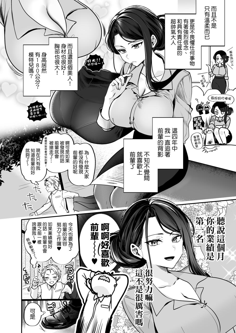 [Maro Chaan (Yuna Maro)] Deka Onna Joushi to Moto Chara Otoko no Kouhai-kun #1｜高個女上司與前輕浮男後輩 1 [Chinese] [Decensored] [Digital] - Page 7