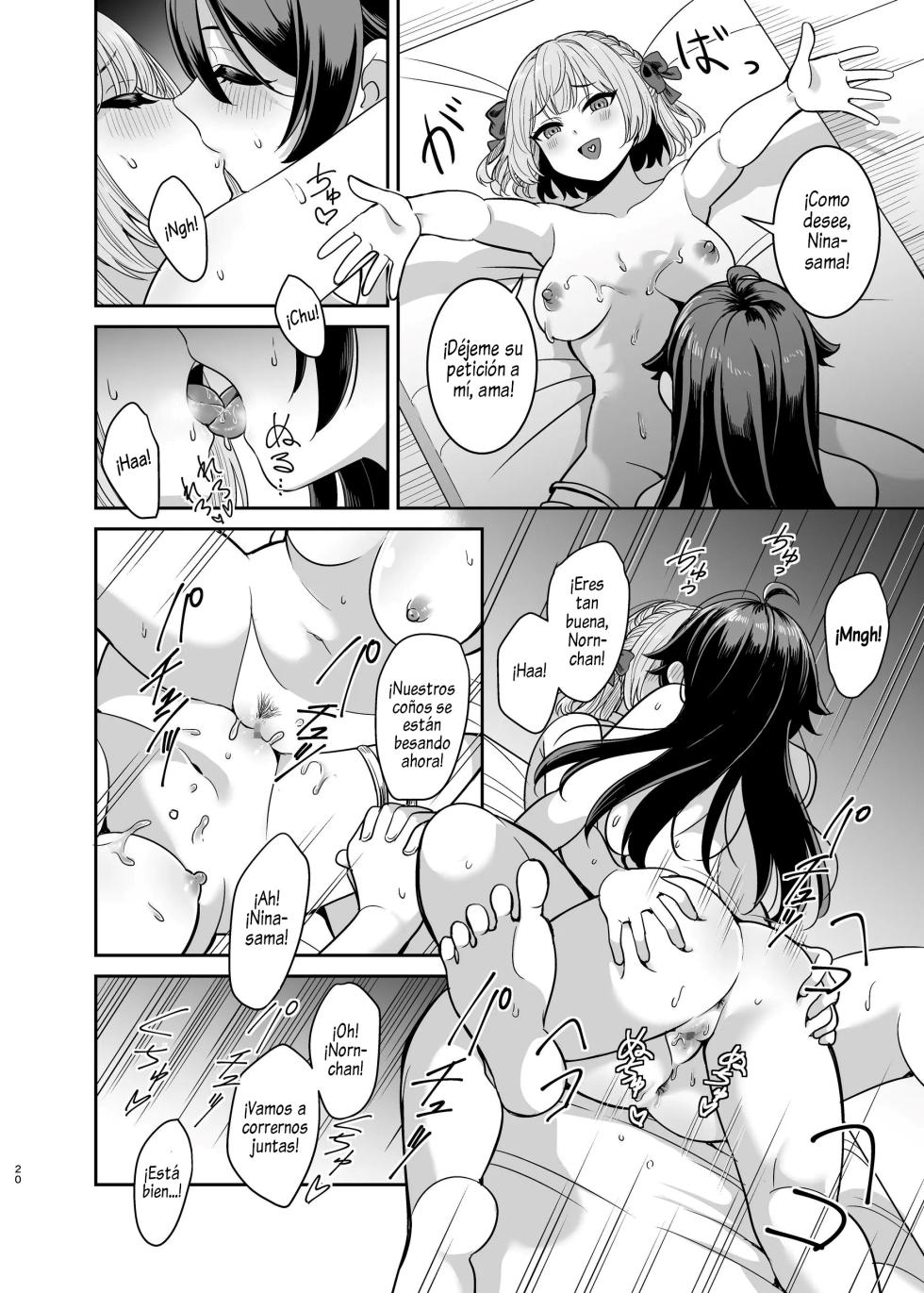 [Seika Kairaku Shoten (Takeshisu)] Yandere Ojou-sama no Seidorei Kyouiku ~Meimon Kizoku no Ojou-sama ga Kaitorareta Saki wa Osananajimi no Ie deshita~ [Spanish] [Roronoa Zoro] - Page 19