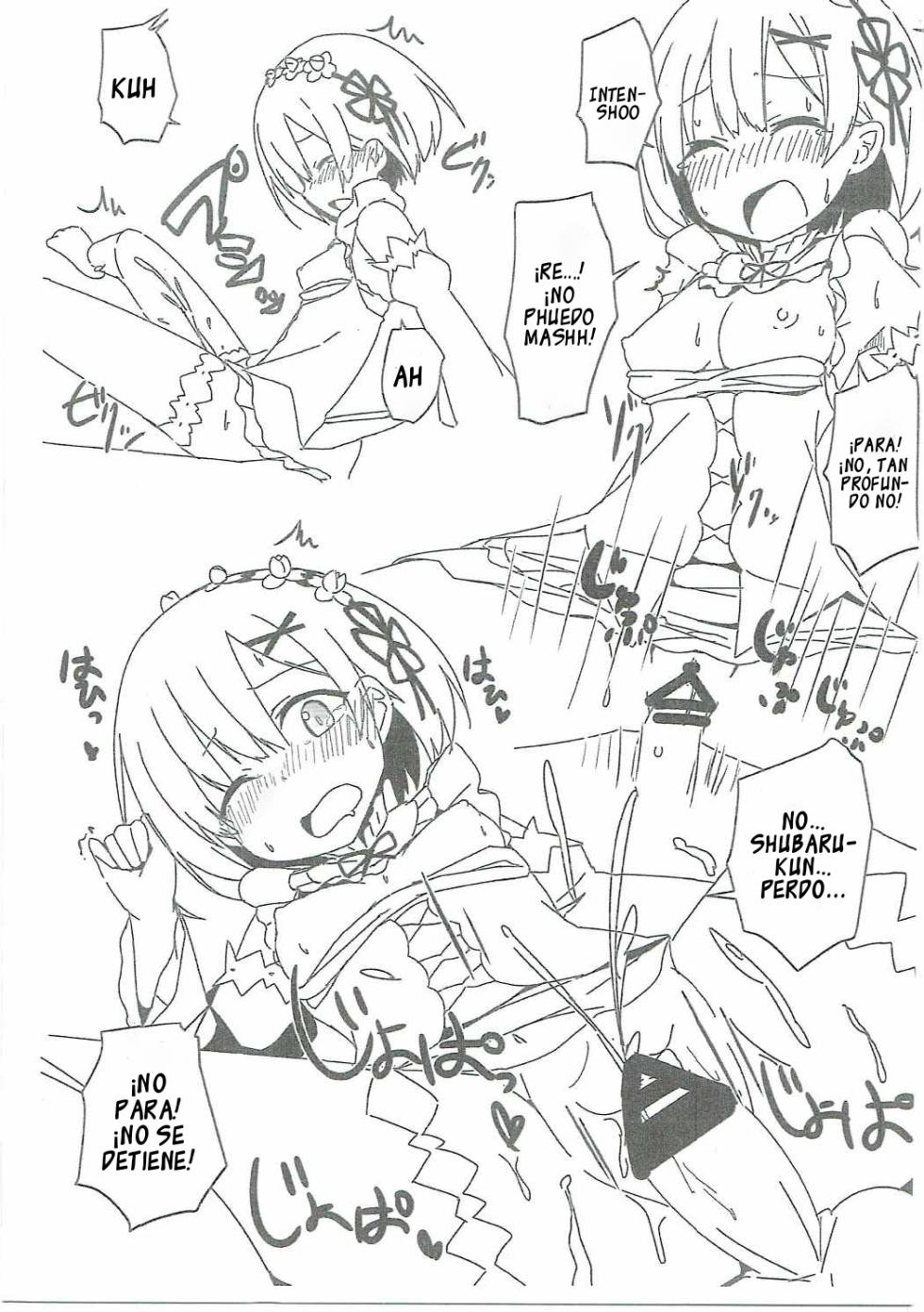 (C90) [Milk Pudding (Milk Jam)] C90 Kaijou Genteibon (Re:Zero kara Hajimeru Isekai Seikatsu)[Spanish] - Page 5