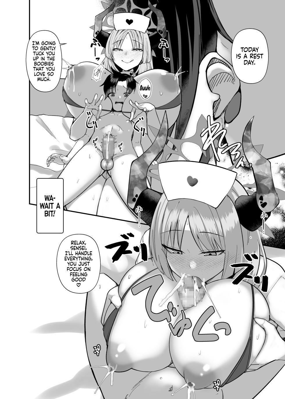 [Awa no Chikara (Kibouou Soap)] Sensei wa Dandan Seitsuu shitaku naa ~ru ♡ | Sensei... Relax... You’re Gonna Ejaculate... Over and Over Again… (Blue Archive) [English] [Tabunne Scans] [Digital] - Page 34
