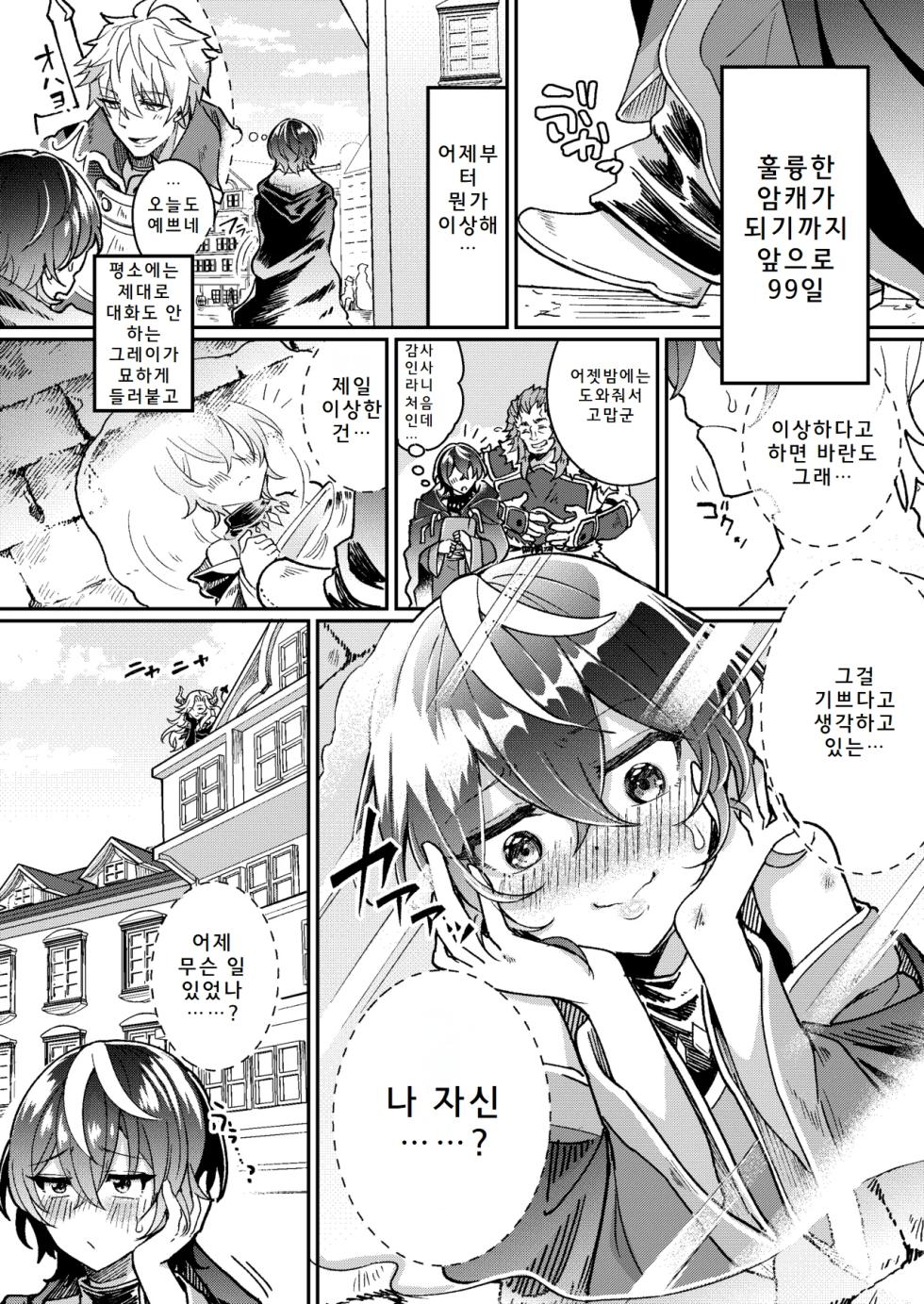 [Amuai Okashi Seisakujo (Koori)] 100 Nichi Go ni Party no Mesuinu Onaho ni Naru Mahoutsukai | 100일 후에 파티의 암캐 오나홀이 되는 마법사 [Korean] - Page 10