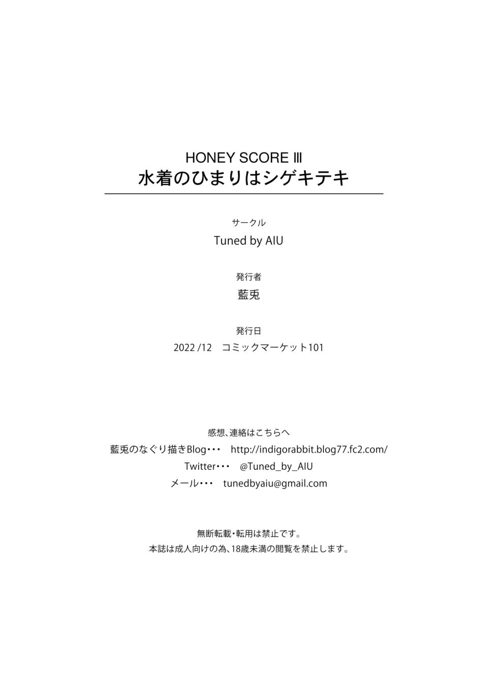 [Tuned by AIU (Aiu)] HONEY SCORE III Mizugi no Himari wa Shigekiteki (BanG Dream!) [Digital] - Page 22