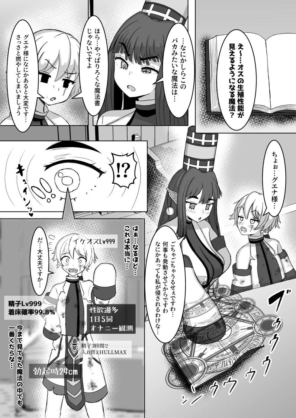 [Teriniku] Osu no Seishoku Seinou ga Mieru Mahou - Page 4