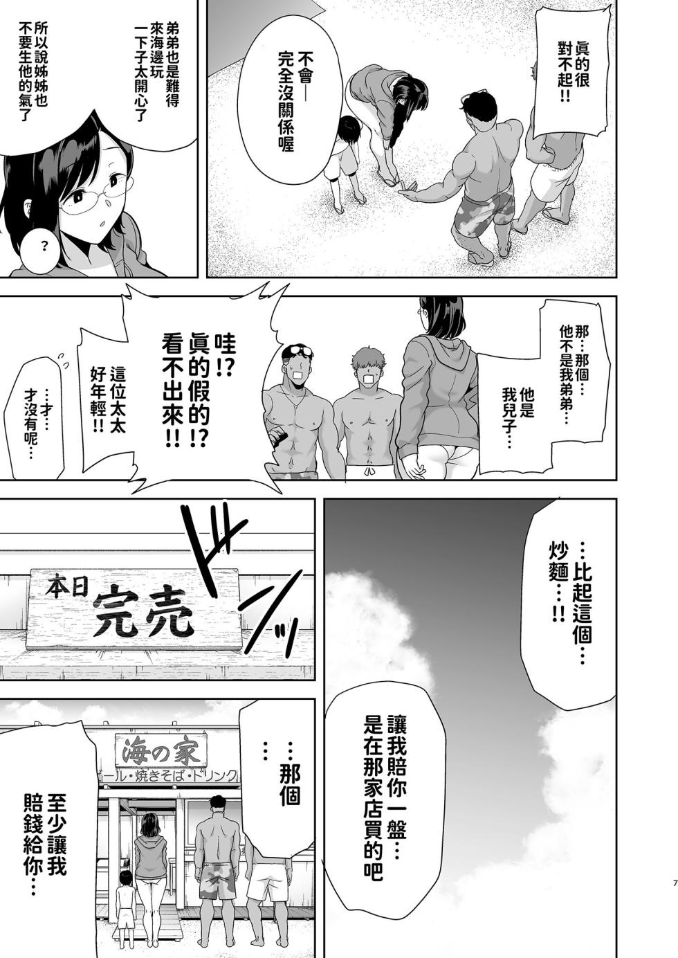[DOLL PLAY (黒巣ガタリ)] 夏妻 ～夏天、旅館、墮落於搭訕男的人妻～ 眼鏡.ver 1-2 - Page 7