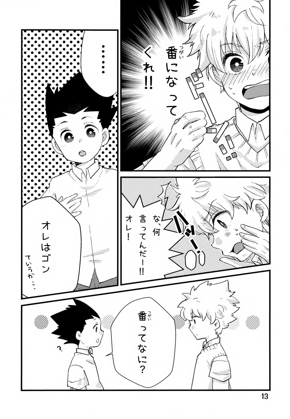 (Re:HUNTER 11) [SHIROZONE (Mizushiro Yuduki)] Donkan DESTINY (Hunter x Hunter) - Page 13