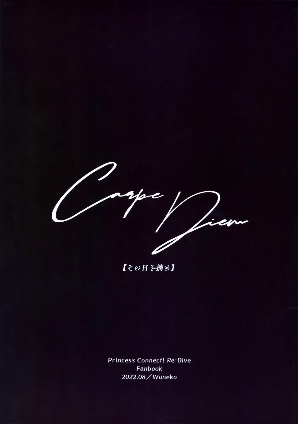(C100) [Chouya Waneko (Chouya Waneko)] Carpe Diem [Sieze the Day] (Princess Connect! Re:Dive) - Page 22