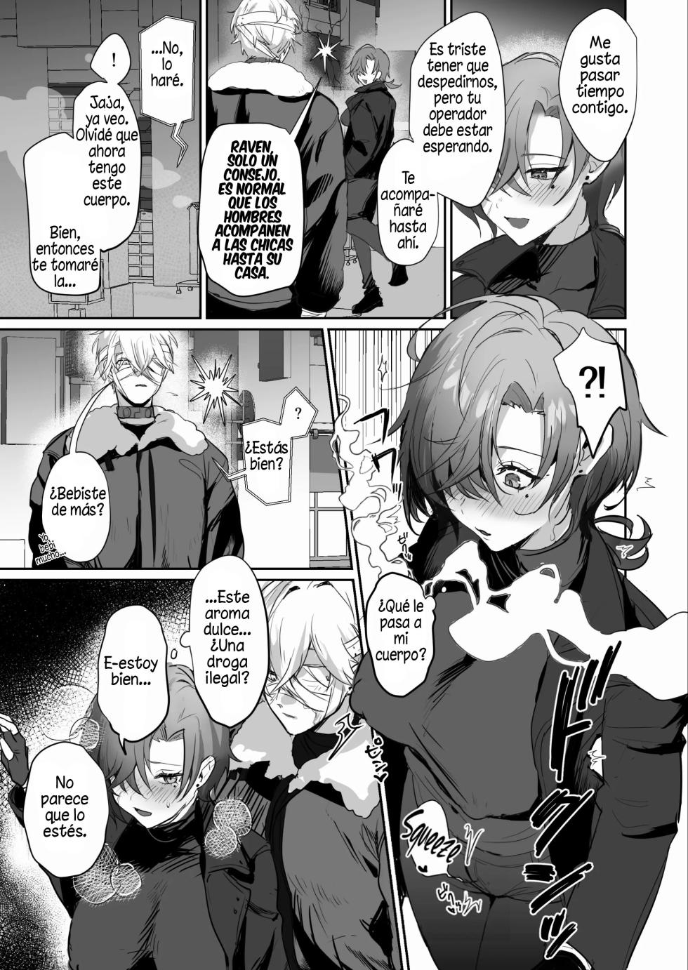 [Yabatani Land (Homina Mia)] Coral no Megumi de Nyotaika Shita Senyuu to xxx Suru Hon (ARMORED CORE VI) [Spanish] [TF Scans] [Digital] - Page 6