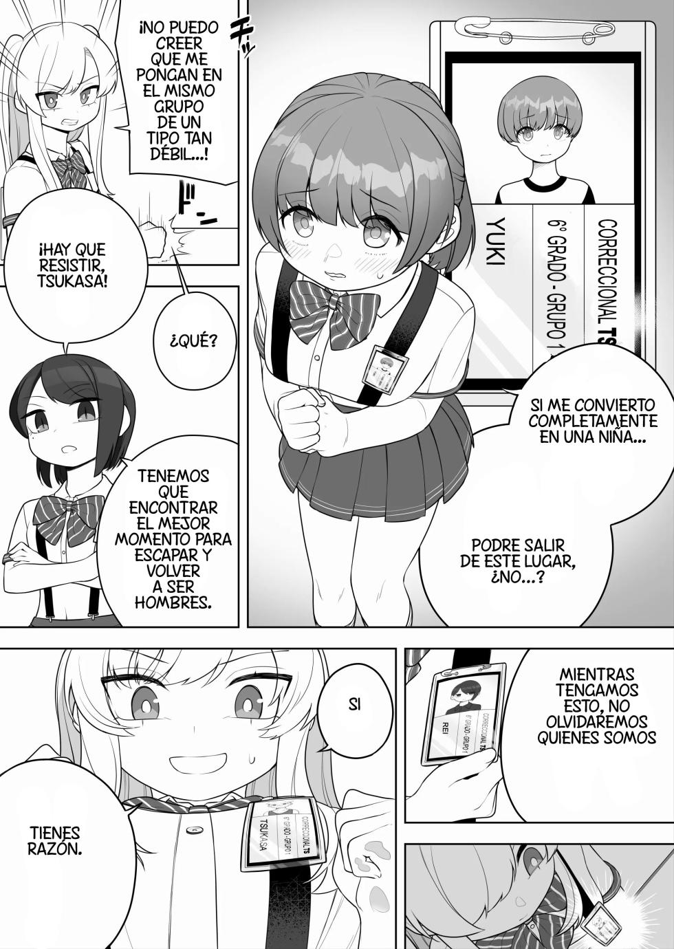 [Amuai Okashi Seisakusho (Ochita Ato Daisuki Samurai, Ahoge Kinoko)] Kyousei Gimukyouiku! TS Ecchi na Onnanoko Kunrenkou! [Spanish] [TF Scans] - Page 5