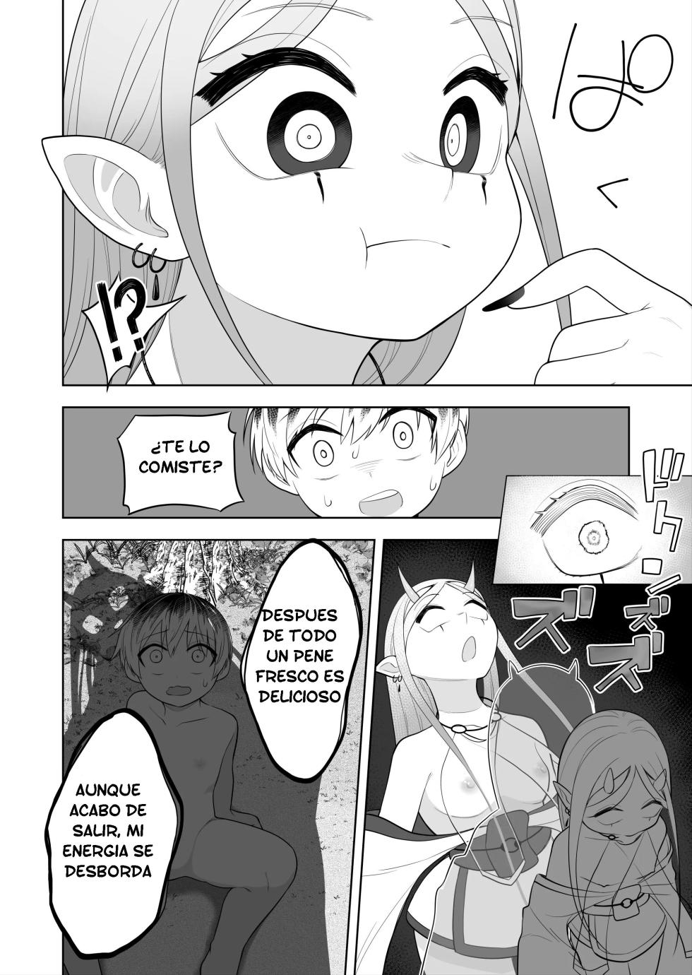 [Amuai okashi seisakusho (Ahoge kinoko)] Hokora no Fuuin o Toite Akujin ♂♀ no Kenzoku ♀ ni Sarechau Hanashi | Rompí el sello y me convertí en el vasallo del dios maligno ♂♀ [Spanish] [TF Scans] - Page 10