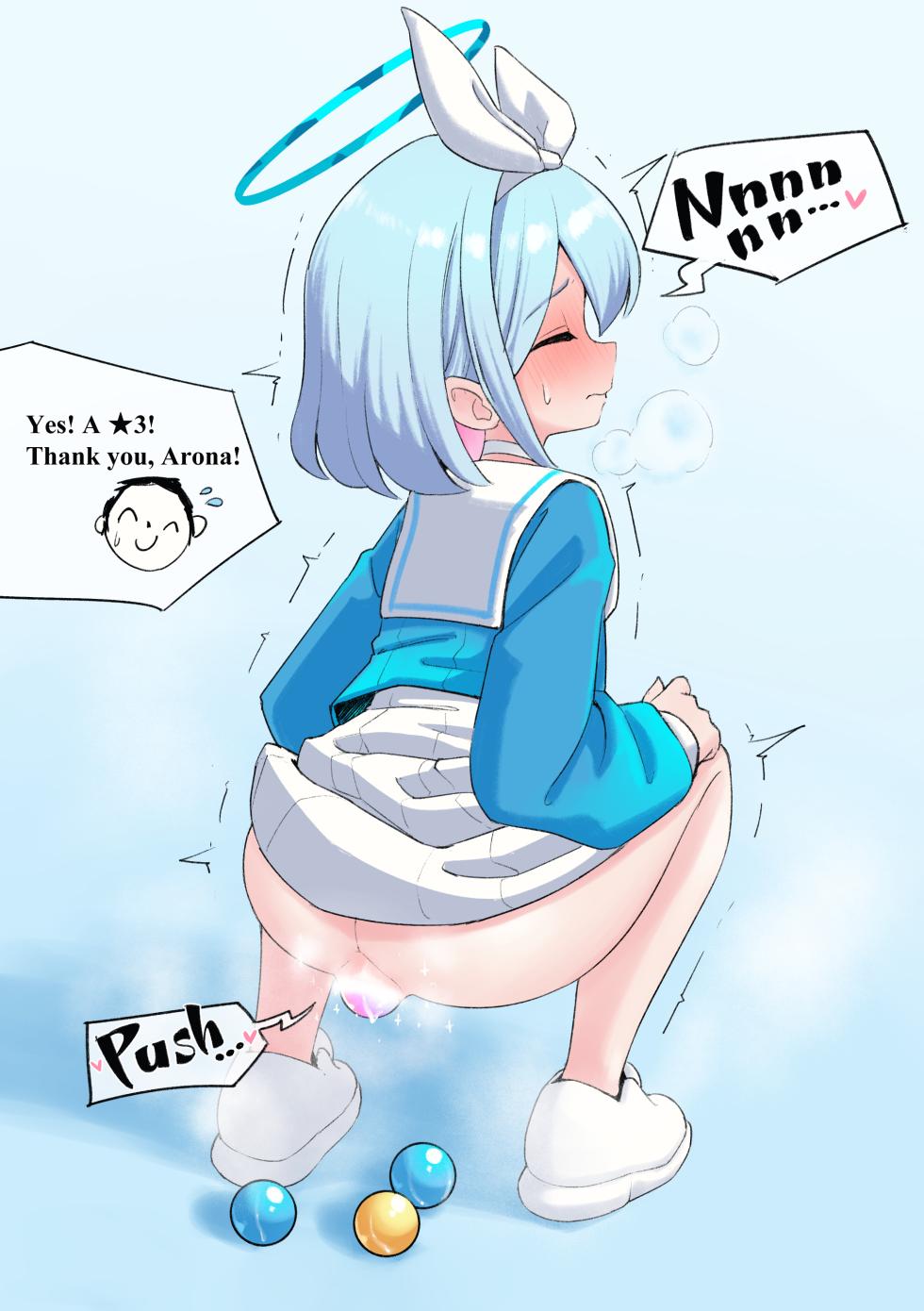 [Unoroute (UnoUsaya)] The 10-Pull Comes Out of her Butt (Arona Gacha) - Page 1