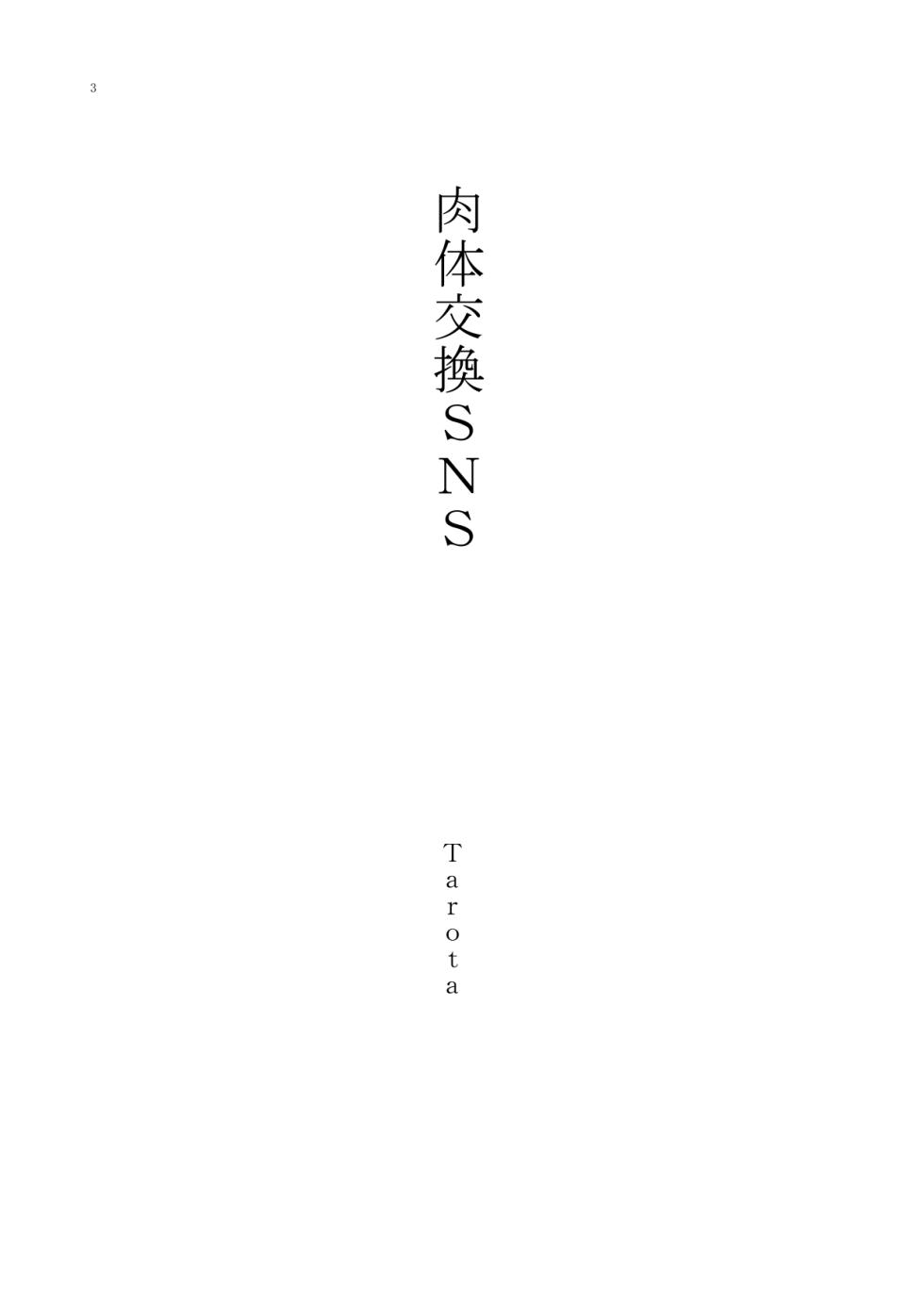 [Boy Change Girl] Nikutai Koukan SNS - Page 3