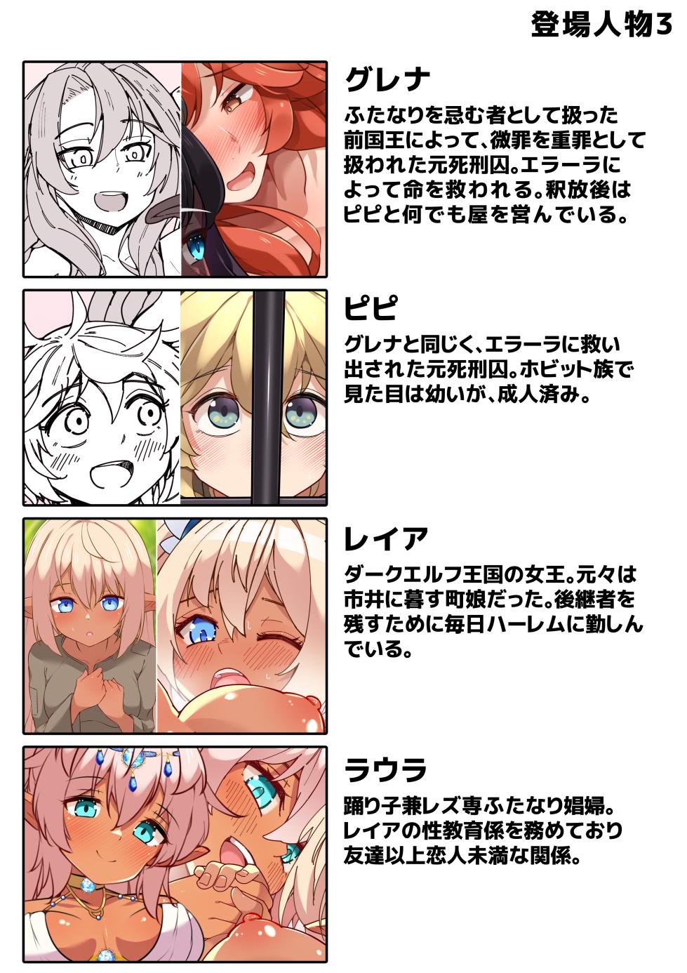 [Asakaze no Shizuku (Asakaze Abyss)] Dickgirl to Futanari Dark Elf to Kobito-ka - Tainai Kaiki. - Page 33