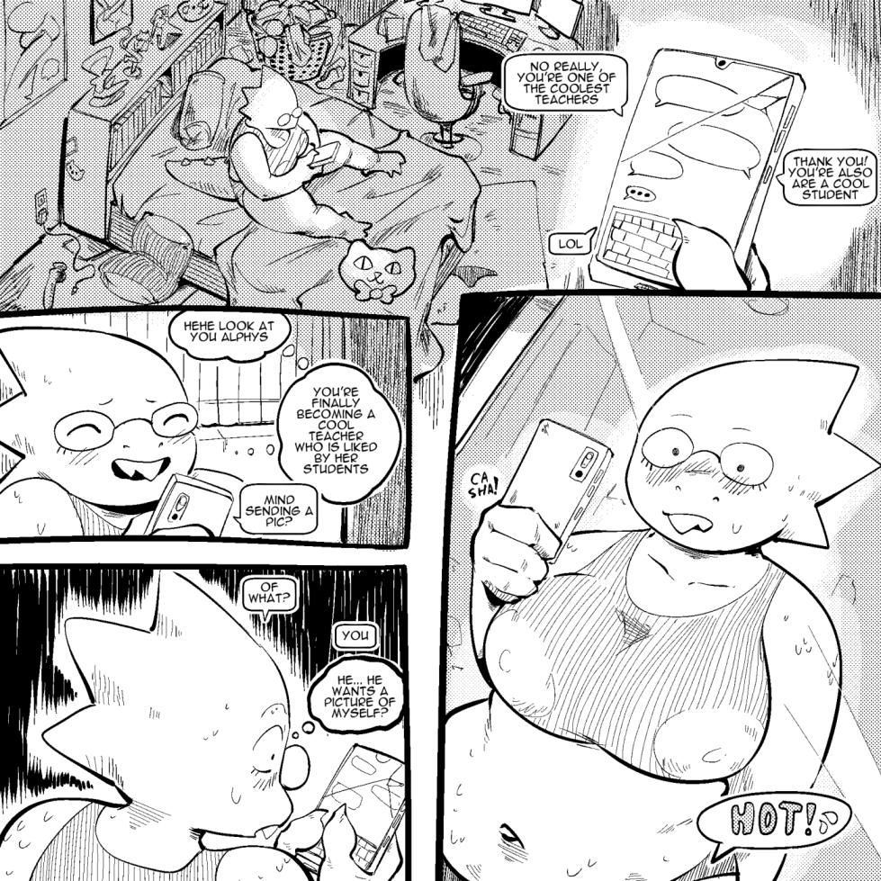 [Box Chan] Sexting Alphys - Page 1