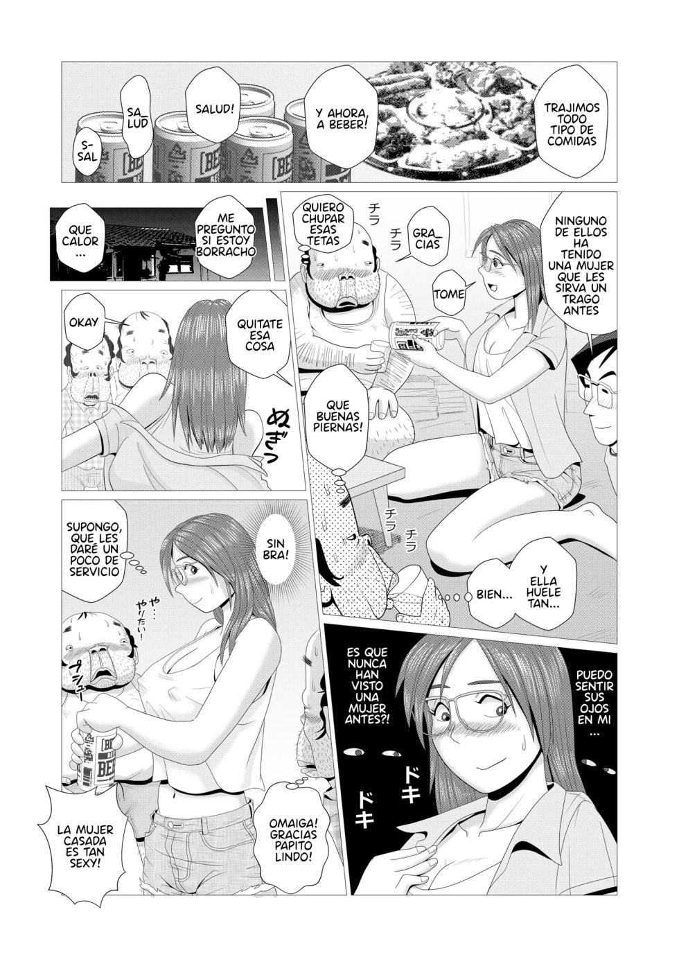 [Falcon115 (Forester)] Ero Hitozuma ga Chuunen Doutei Futari o Fudeoroshi｜La Esposa Pervertida se Detona a Dos Vírgenes de Mediana Edad [Spanish] [P7Neko] - Page 7
