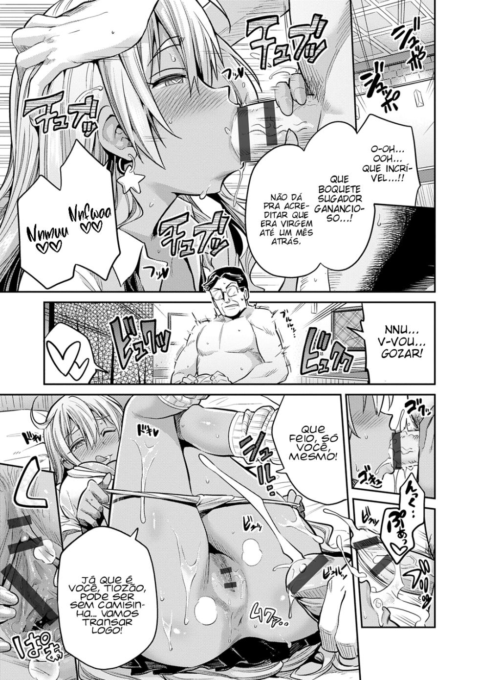 [Hinotsuki Neko] Junjou × Hatsujou × Kuro Gal jou ~Jimiko na Watashi ga Enkou Bitch JK ni natta Riyuu~ | De garota para Programa (COMIC Grape Vol. 52) [Portuguese-BR] - Page 17