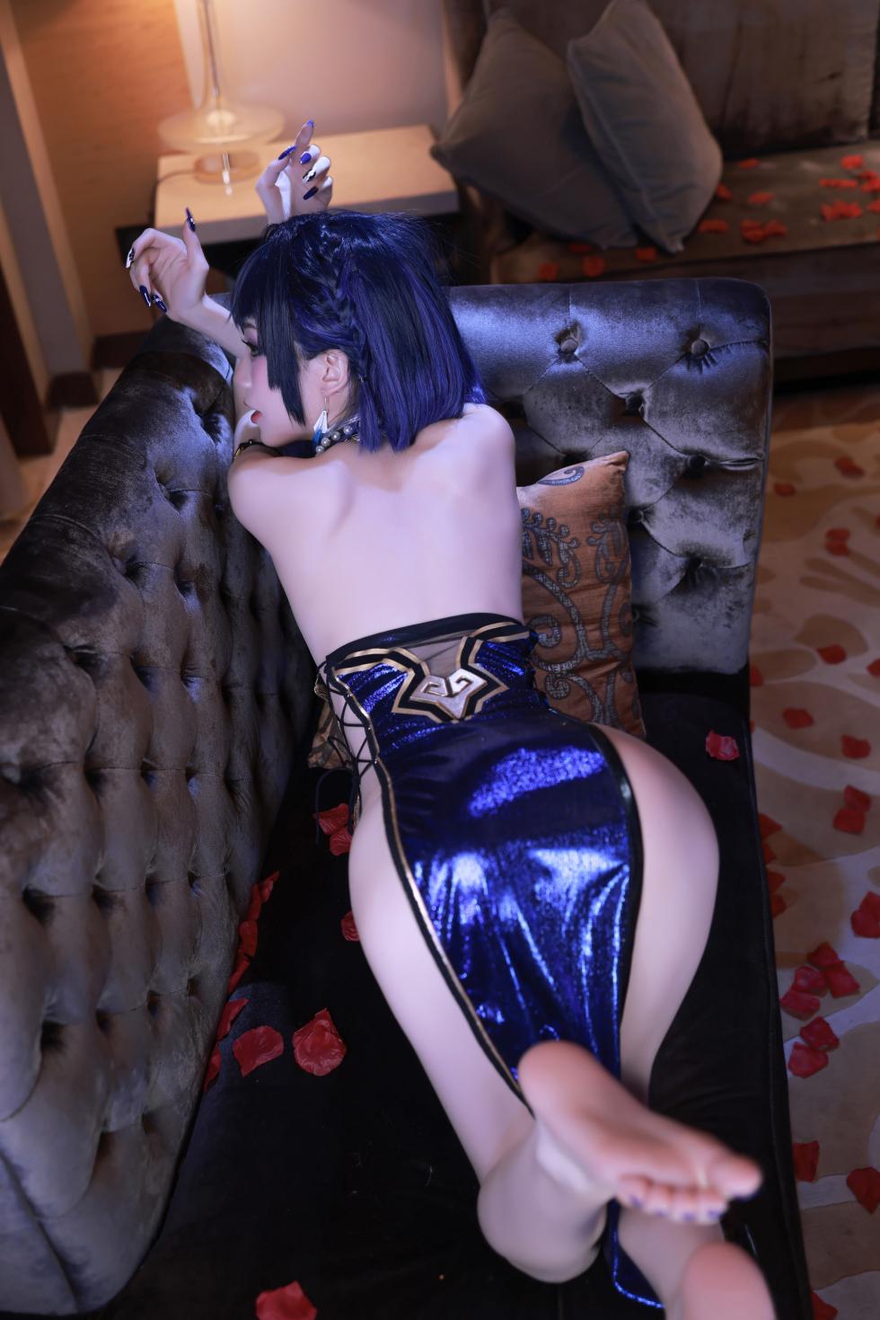 水淼aqua cosplay Yelan - Genshin Impact - Page 17