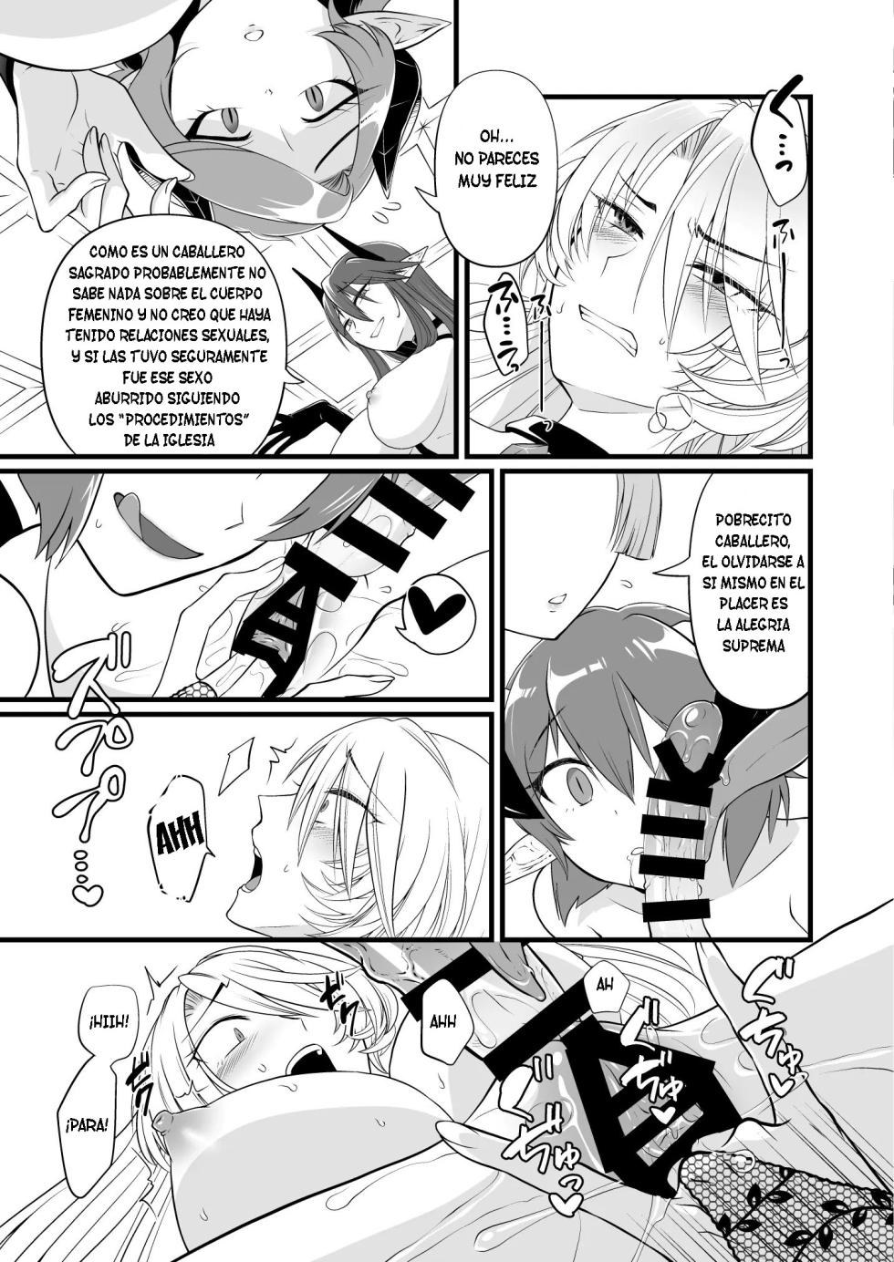 [Seiheki Salad Bowl] TS Kishi Futanari-ka Sakusei [Spanish] [TF SCANS] - Page 24