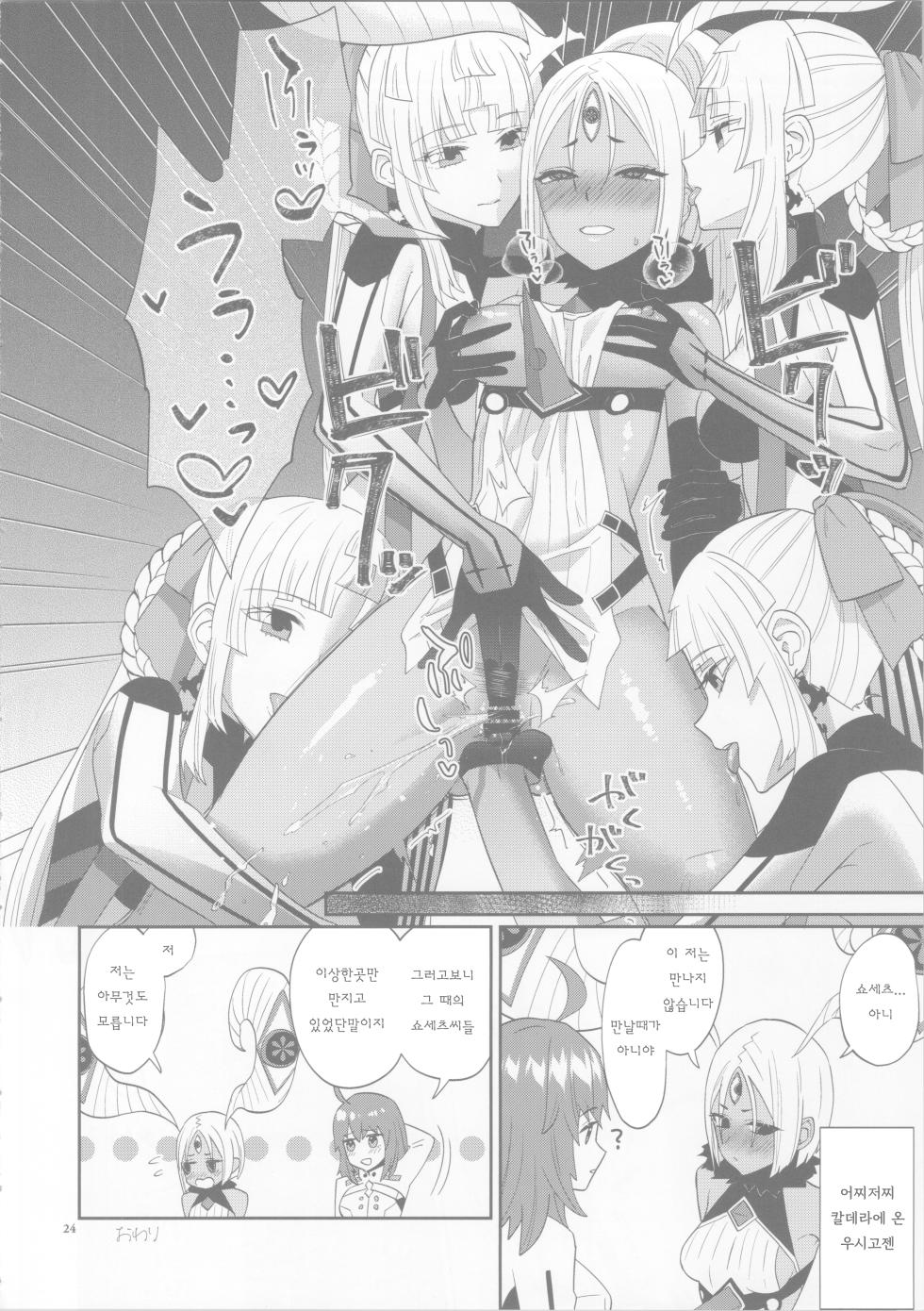 (C104) [Manmanya (Titiduki)] Negai no Ura de | 소원의 뒤에서 (Fate/Grand Order) [Korean] - Page 23