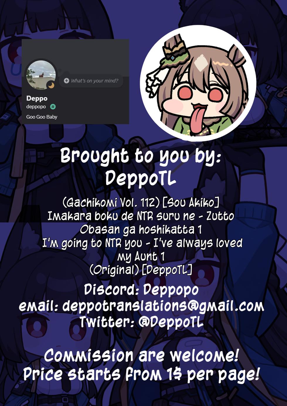 [Sou Akiko] Imakara Boku de NTR Suru ne ~ Zutto Obasan ga Hoshikatta | I'm Going to NTR You - I've Aways Loved my Aunt ch.1 [English] [DeppoTL] [Decensored] - Page 25