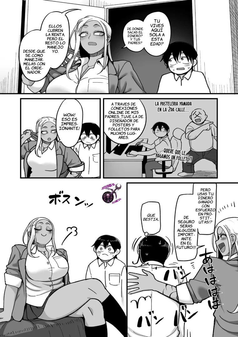 [Yamamoto Zenzen] Gakuen Suppo Nikki (COMIX) dai 1-wa Kuro Gal Yankee Okigawa Hen｜Tablón de Anuncios de Prostitución Escolar (COMIX) Capítulo 1: Okinawa, La Brabucona Gal Morena (COMIC Kuriberon DUMA 2025-09 Vol.76) [Spanish] [Culto a Slanesh] - Page 10