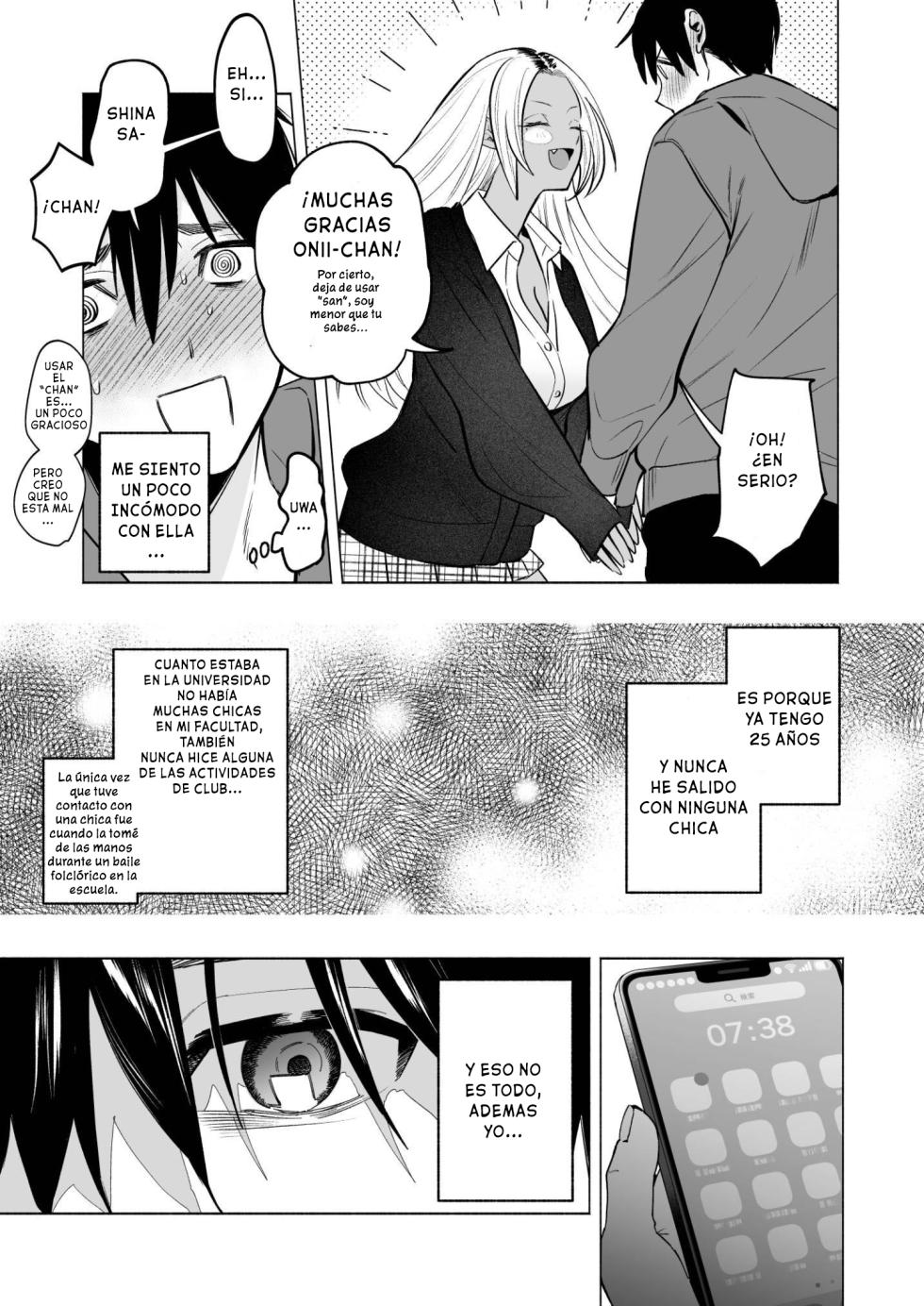 [Chimple Hotters (Chimple Hotter)] Kuro Gal Kyonyuu Gimai wa Boku o Yasashiku Sakusei Shitai [Spanish] [Digital] - Page 6