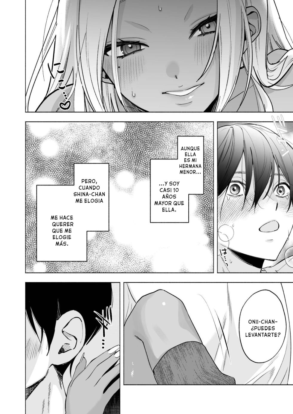 [Chimple Hotters (Chimple Hotter)] Kuro Gal Kyonyuu Gimai wa Boku o Yasashiku Sakusei Shitai [Spanish] [Digital] - Page 40