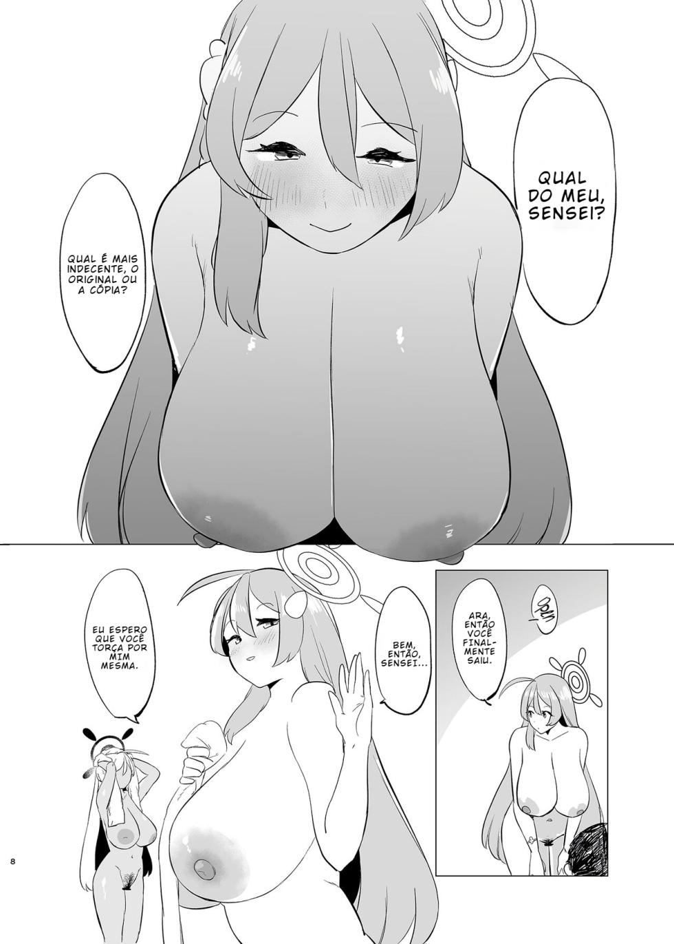 [Rugarer-House (Ruga Ossan)] Kivotos Mesu Kurabe Urawa Hanako VS Urawa Hanako (Blue Archive) [Portuguese-BR] [BLACKSUB] - Page 7