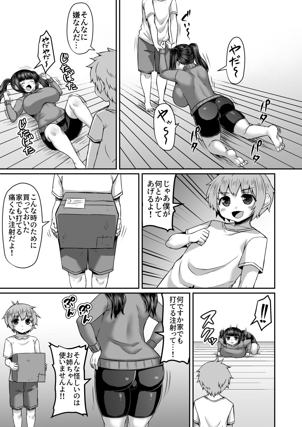 [ひまだら] 注射したくない姉を道具を駆使して説得する漫画 - Page 2