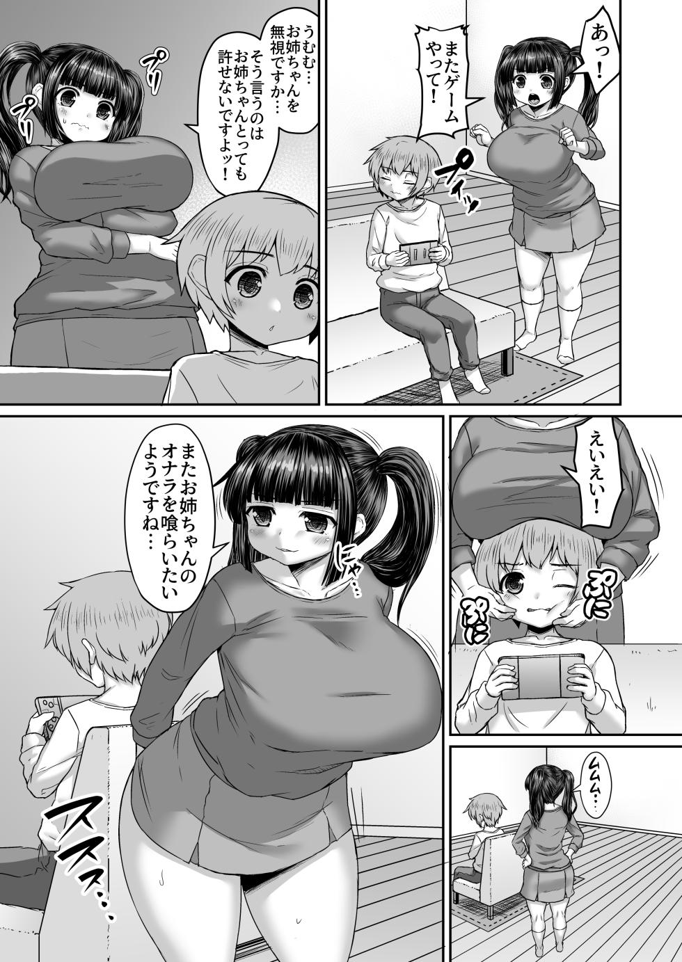 [ひまだら] 弟に屁をかけて説教したらケツを塞がれる姉漫画 - Page 2