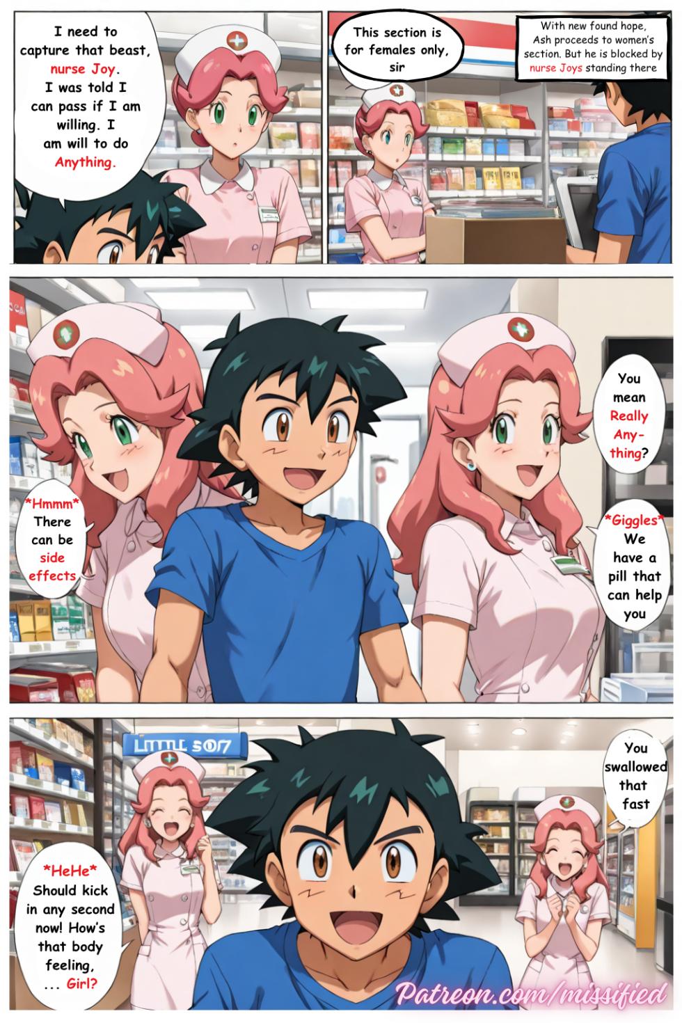 [Missified] Ashey's Evolution - Chapter 1, 2 & 3 (Pokémon) [ai generated] [Digital] - Page 4