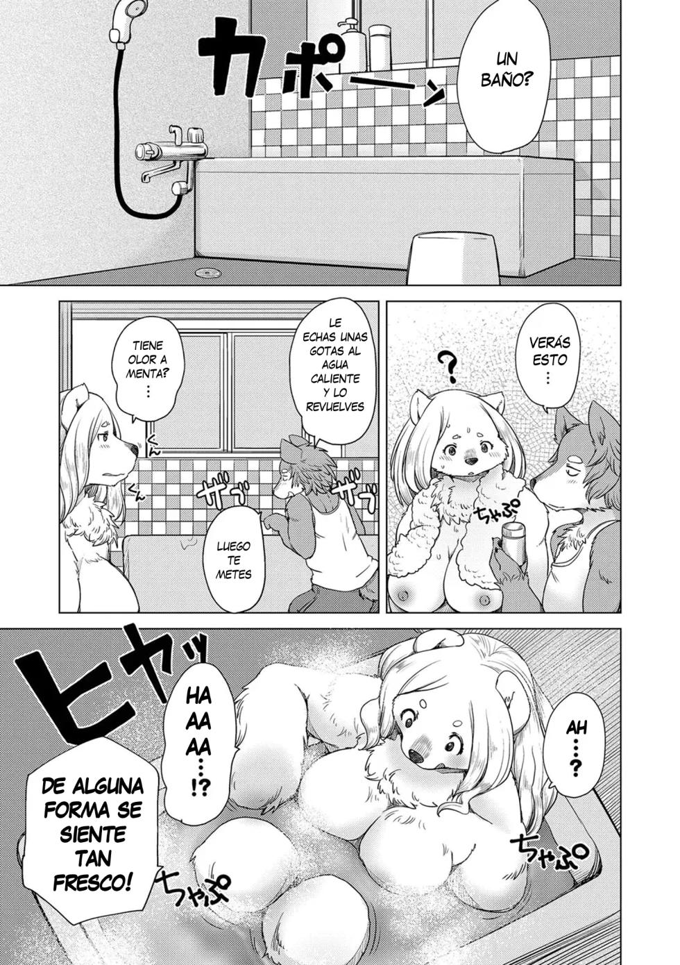 [Setouchi Kurage] Yumeutsutsu Nettaiya | Noche Calurosa de Ensueño (Juujin Apart Tokoharusou e Youkoso!) [Spanish] [Decensored][Harenchi no Fansub] - Page 7