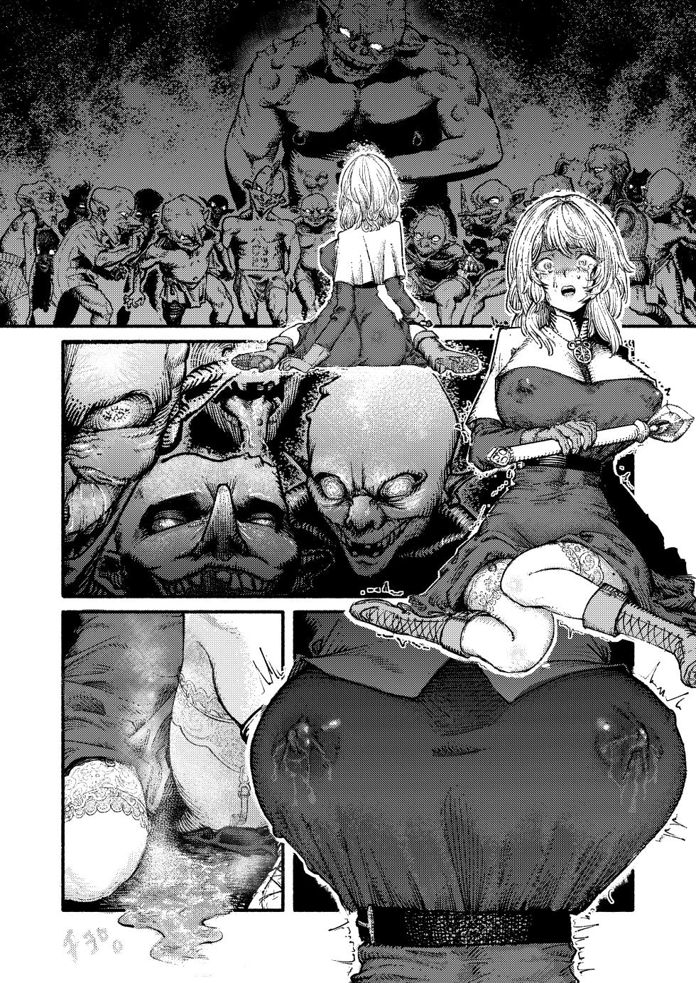 [Fukumei] The Record of Greened Pearls ~The Bestial Gangbang of a Buxomly Senxual Acolyte Girl~ (Goblin Slayer) - Page 26