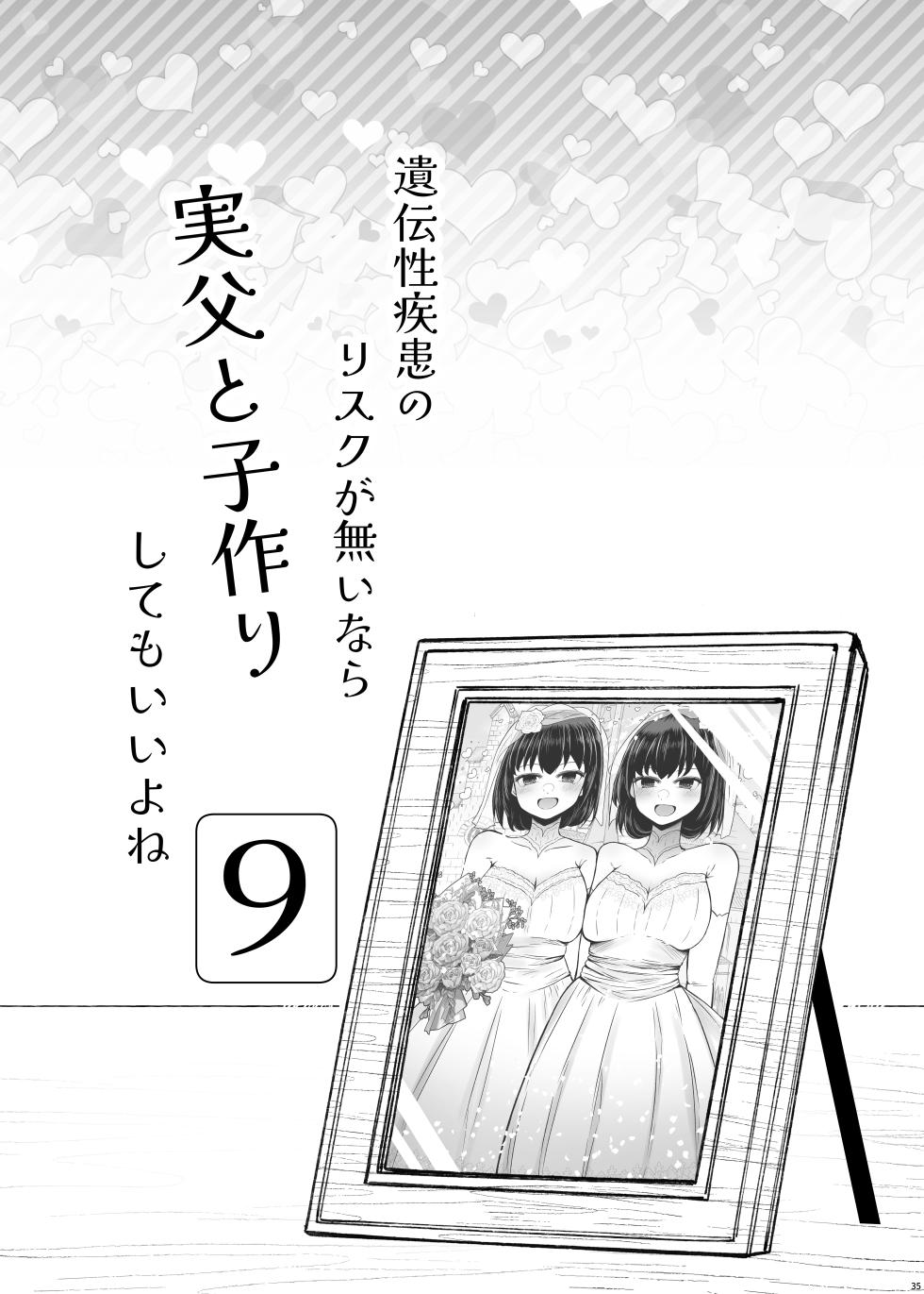 [Furafura Toxin (Arano Oki)] Idensei Shikkan no Risk ga Nai nara Papa to Kozukuri Shite mo Ii yo ne 9 [Digital] - Page 35