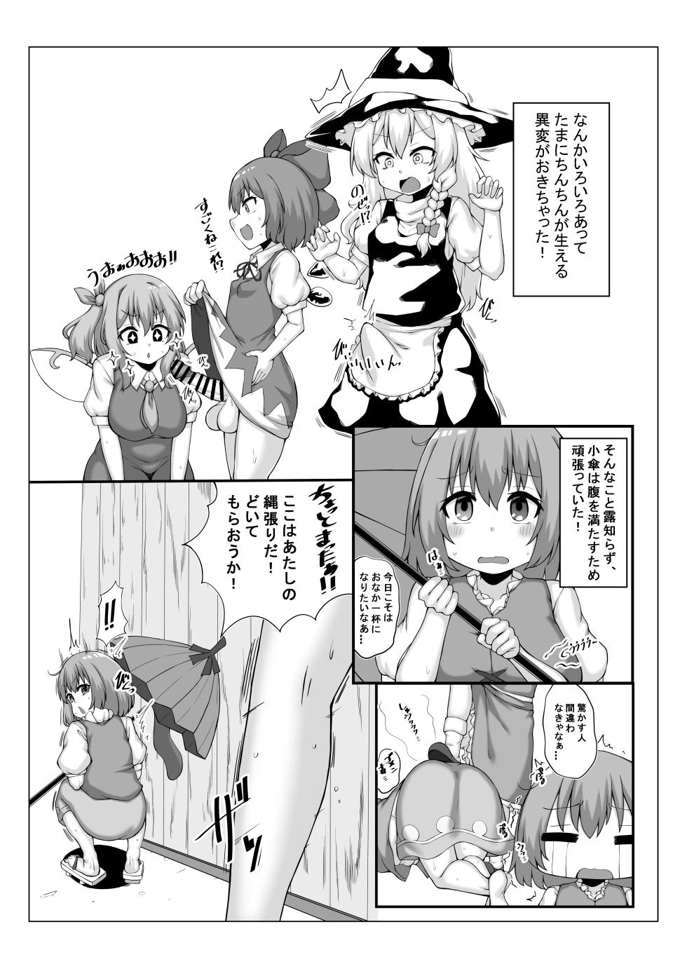 [Nasukicchin (Nasukichi)] Kogasa-chan wa Odorokasetai (Touhou Project) [Digital] - Page 2