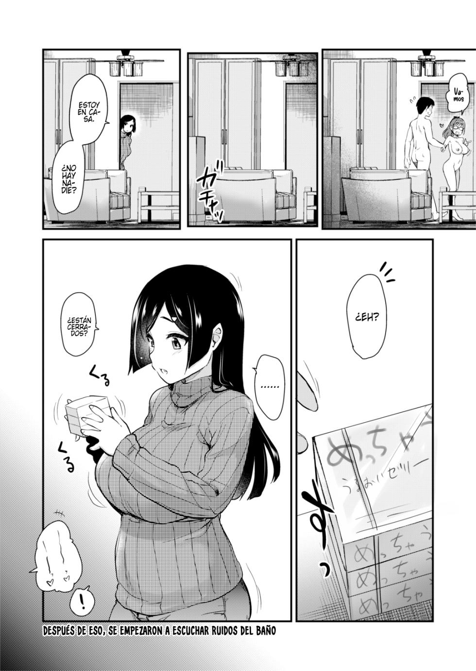 [Shin Hijiridou Honpo (Hijiri Tsukasa)] Tomodachi ga Urayamu H Sugiru Boku no Mama to Onee-chan wa, Tokoro Kamawazu Boku o Yuuwaku o Shite Kimasu.｜Mis Amigos Están Celosos de Mí por Tener unas Súper Sexys Madre y Hermana, Quienes Tratan de Seducirme Dondequiera que Estemos. [Spanish] [Los causas que te alegran la noche] [Digital] - Page 32
