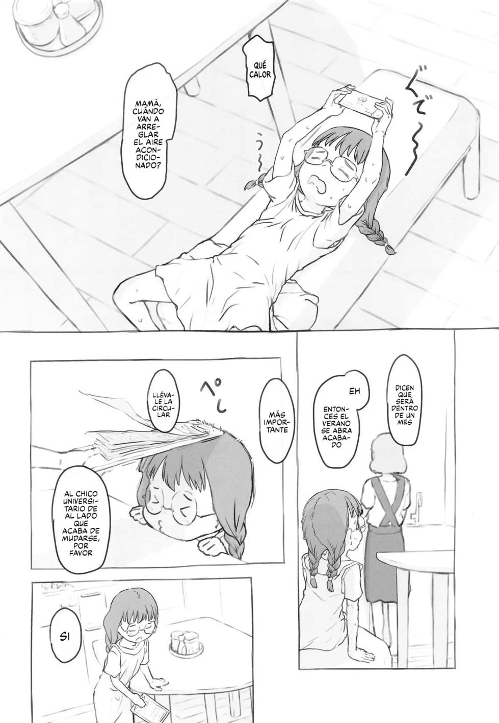 [Kuromahou Kenkyuujo (Nukaji)] Otonari ni aisatsu｜Saludando al Vecino [Español] [Traducciones Jaguarlo] [Digital] - Page 9