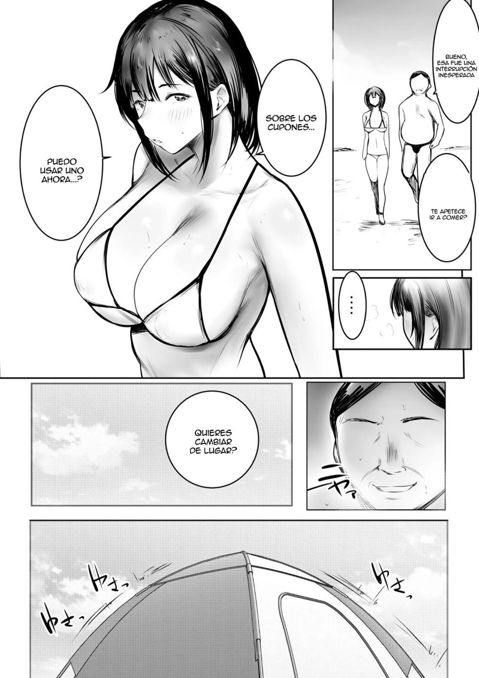 [Akireru Shoujo (Akire)] Boku dake ni Amaesasete Kureru Kyonyuu JK Tsuma o Hoka no Otoko ni Dakasete Mita 10｜Vi a una esposa de preparatoria de grandes pechos que solo deja que otro hombre la mime y abrace 10 [Spanish] [Anything] - Page 27