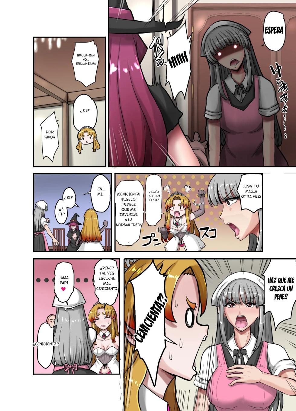 [Greg Soujou (Teiesuya)] Nyotaika Douwa Papaderella ~ Papa Suki Musume wa Nyotaika Papa o Haramasetai [Spanish] [TF Scans] - Page 6